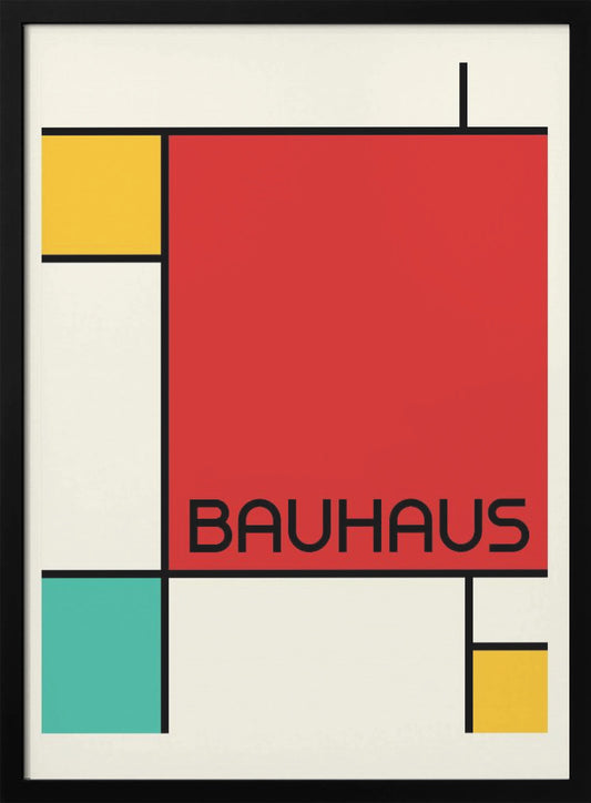 Bauhaus Geometric Design Retro - Poster / Art Print