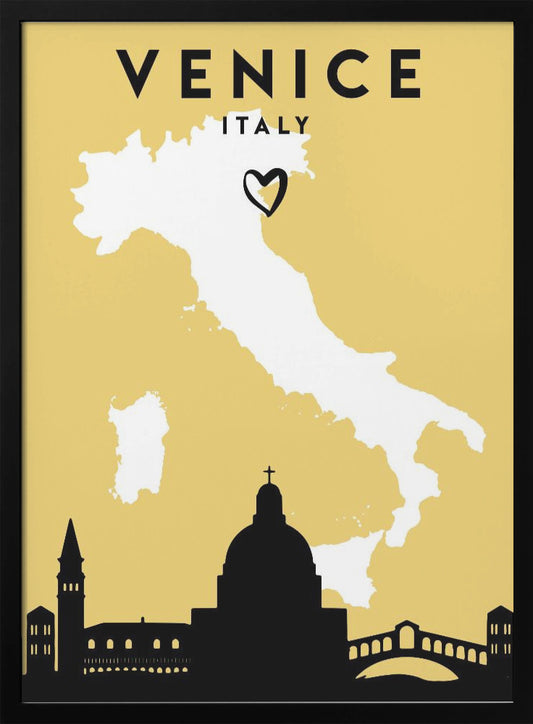 City Love Maps 91 - Poster / Art Print