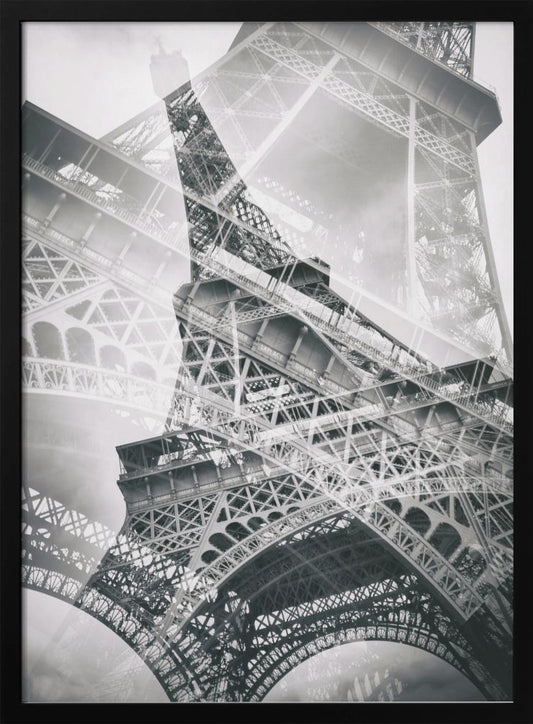 Eiffel Tower Double Exposure - Poster / Art Print