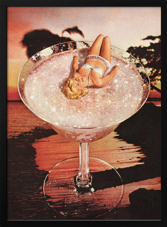 Glitter Pink Margarita - Poster / Art Print