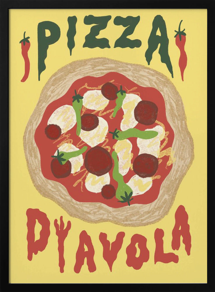 Pizza Diavola - Poster / Art Print