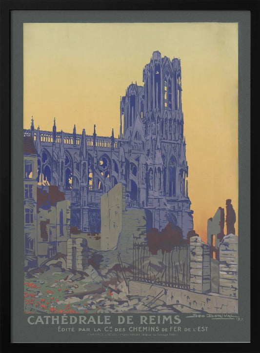 Cathédrale de Reims - Poster / Art Print