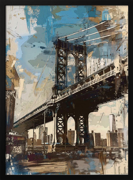 Manhattan Bridge - New York - Poster / Art Print