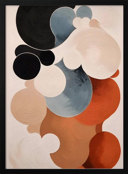 Abstract Clouds No 1 art print featuring soft, swirling colors resembling a cloudy sky. Poster