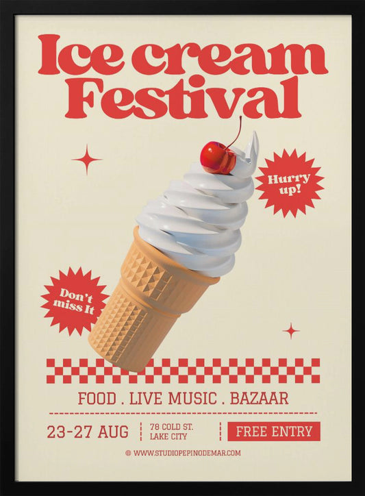 Ice Cream Festival - Poster / Art Print