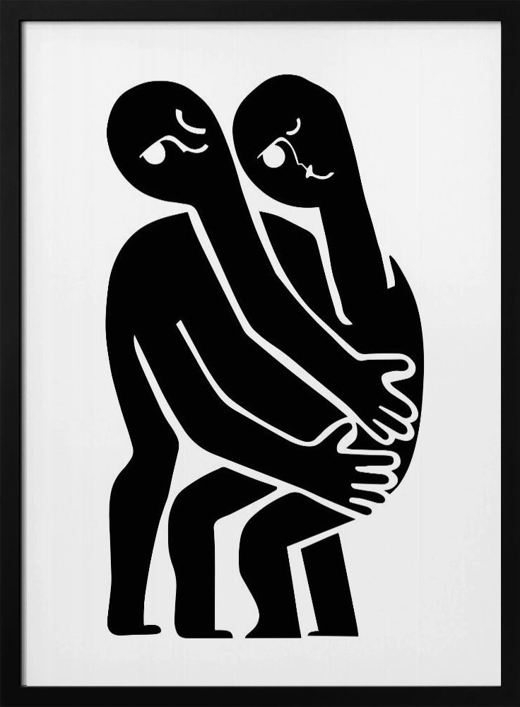 Abstract Hug No 1 - Poster / Art Print