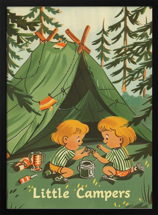 Little Campers Vintage Magazine - Poster / Art Print