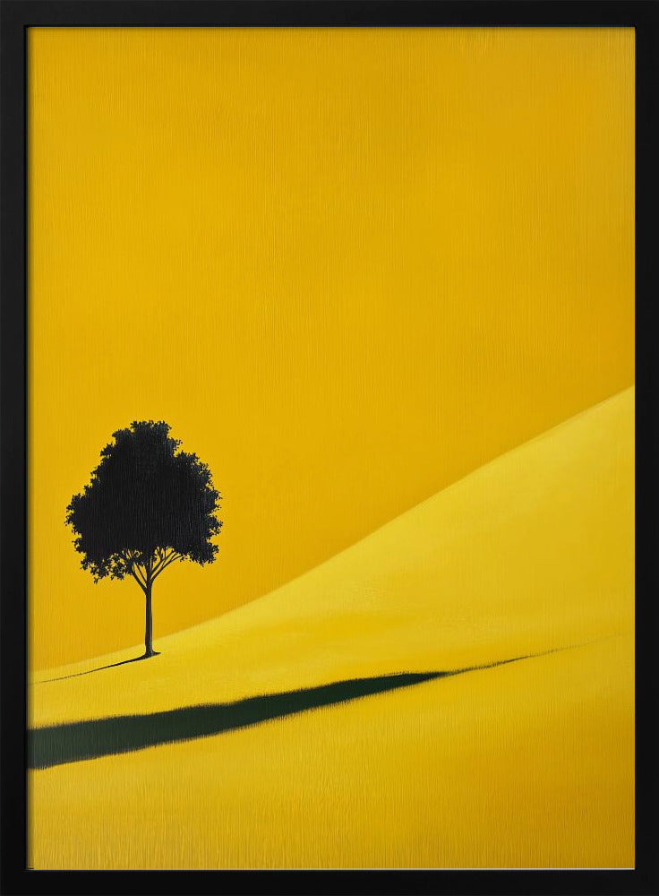 Yellow Field Tree - Poster / Art Print