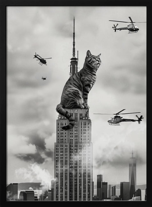 Cat on top - Poster / Art Print