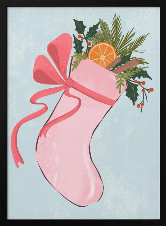 Christmas stocking - Poster / Art Print