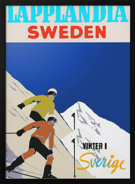 Winter Tourism: Lapplandia Sweden - Poster / Art Print