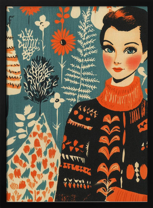 Vintage Mag Knitted Sweater - Poster / Art Print