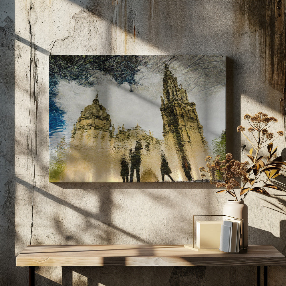 Toledo Cathedral Reflection - Poster / Art Print