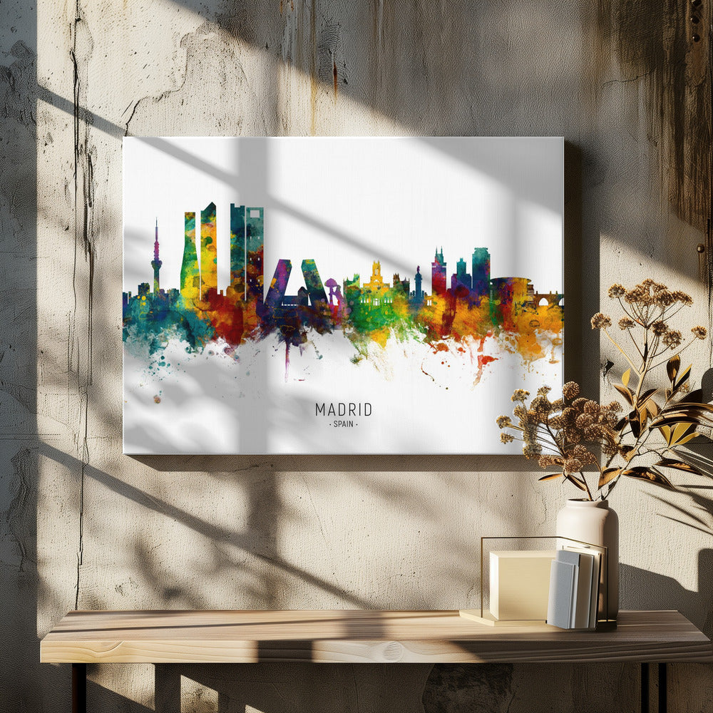 Madrid Spain Skyline - Poster / Art Print