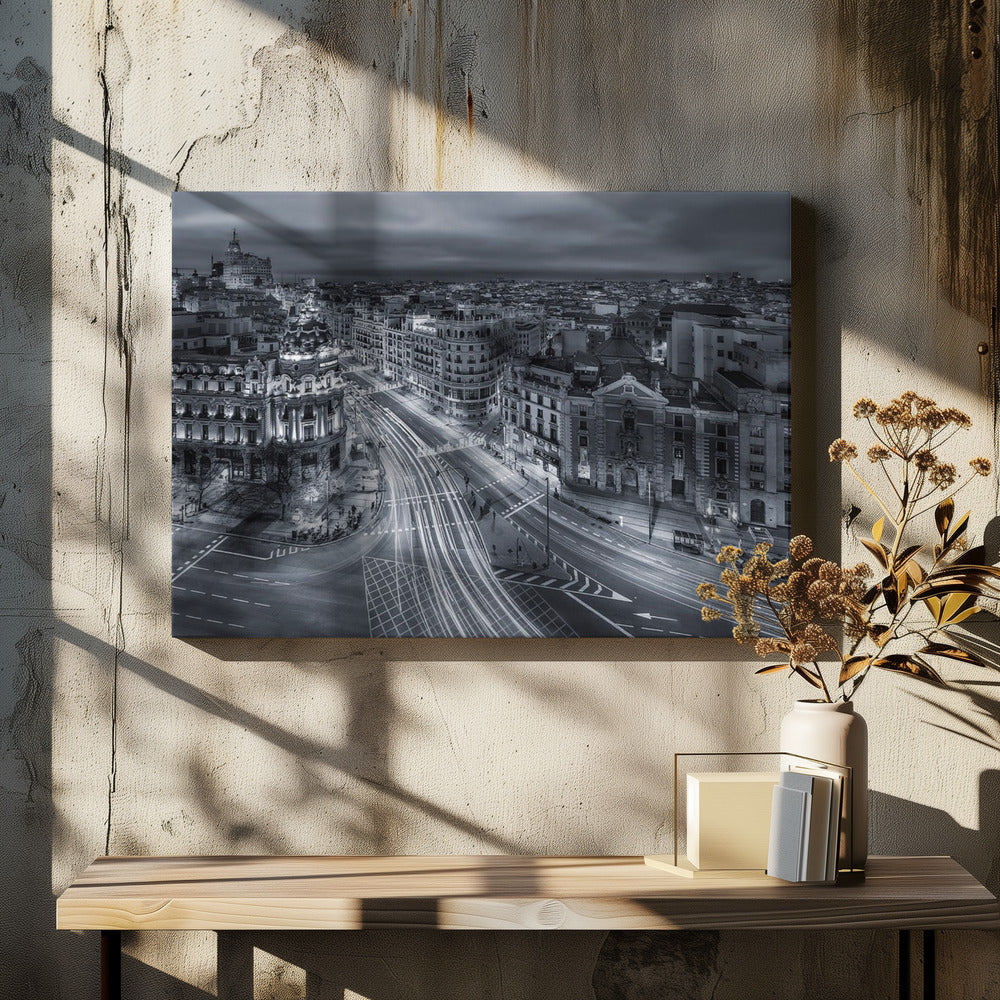 Madrid City Lights - Poster / Art Print