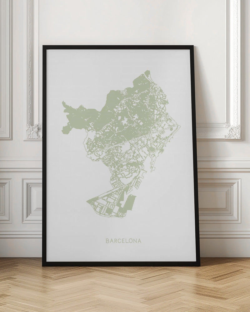 Barcelona Map - Poster / Art Print