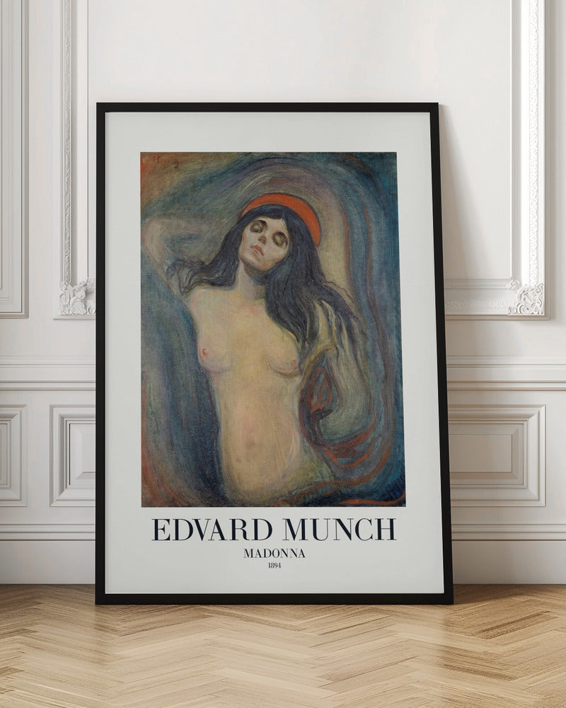 A vintage art print depicting Madonna, likely a religious figure, created in 1894. Print