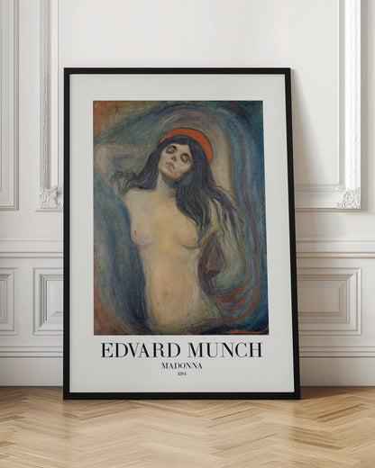 A vintage art print depicting Madonna, likely a religious figure, created in 1894. Print