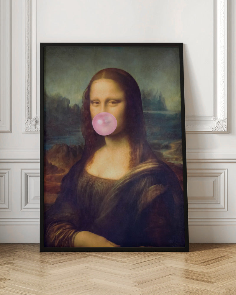 Mona Lisa Bubble Gum - Poster / Art Print