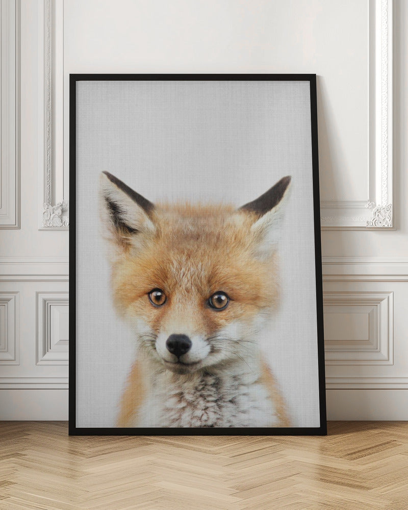 Peekaboo Baby Fox - Poster / Art Print