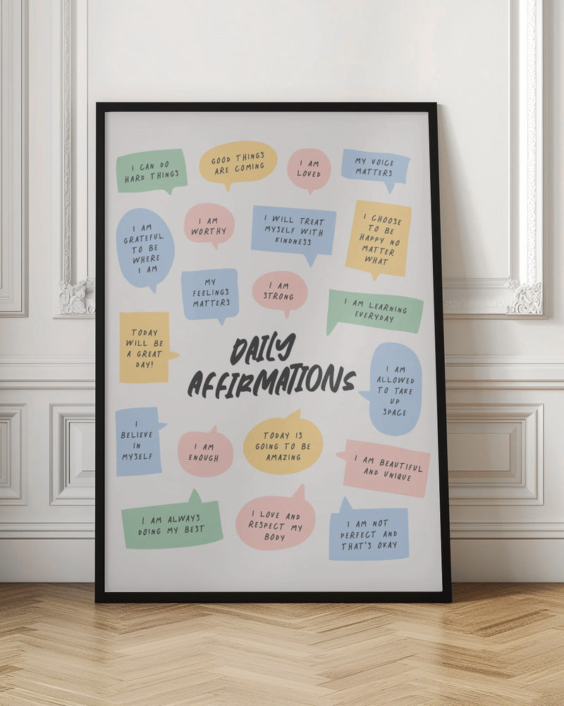 Daily Affirmations - Poster / Art Print