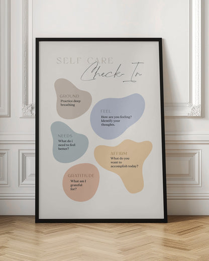 Self Care Checkin - Poster / Art Print