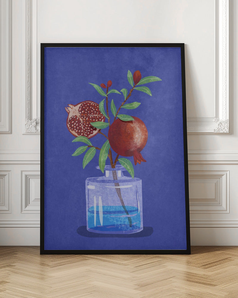 pomegranate in Vase - Poster / Art Print