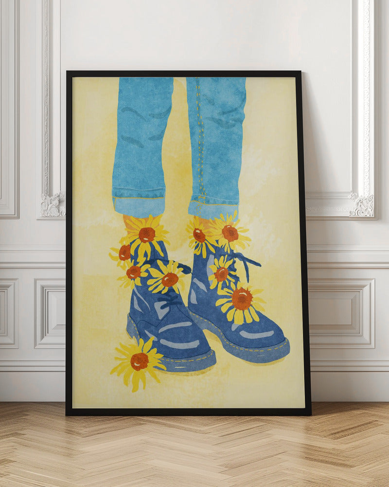 Sunflower Walk - Poster / Art Print