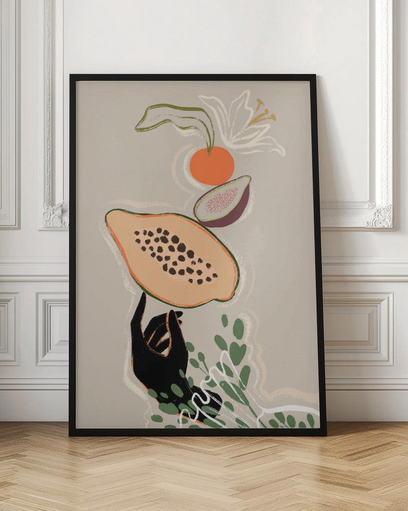 Balancing Fruits - Poster / Art Print