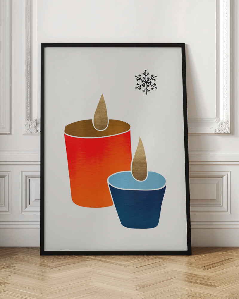 Christmas Candles - Poster / Art Print