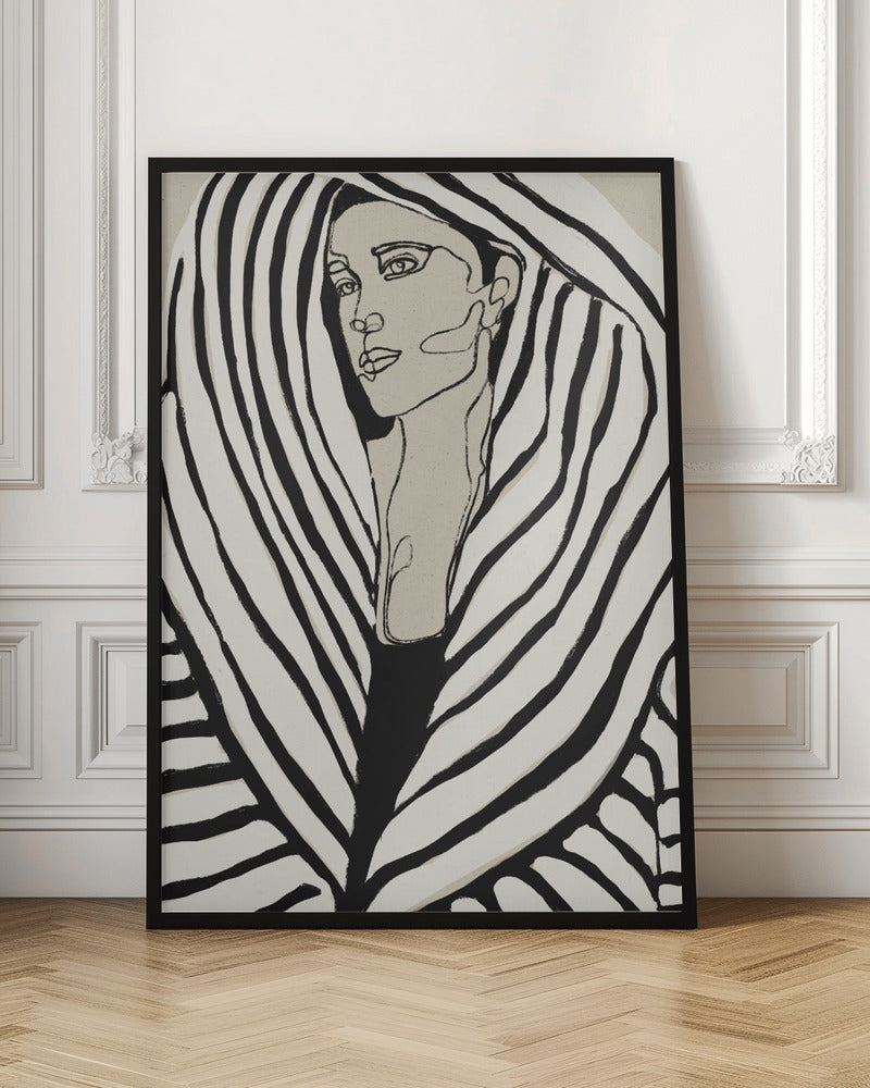 Striped Coat - Poster / Art Print