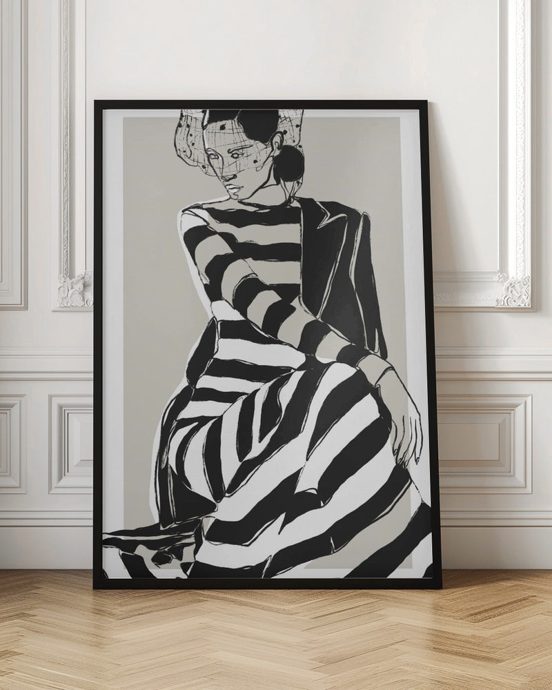 Striped Dress - Poster / Art Print