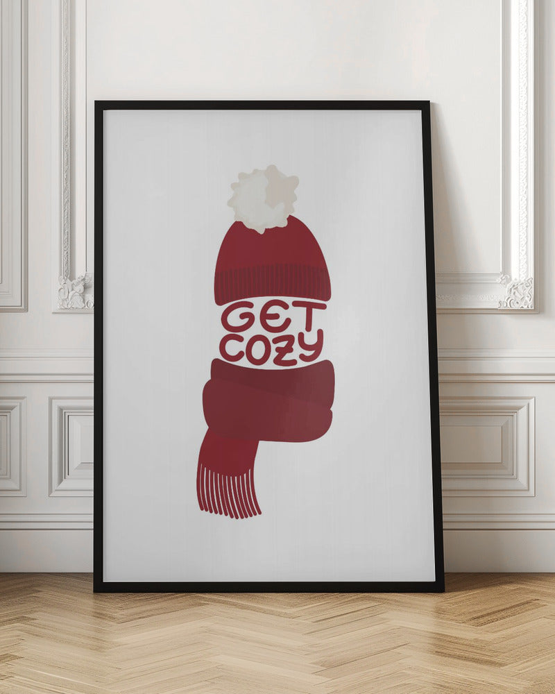 Get cozy (red) - Poster / Art Print