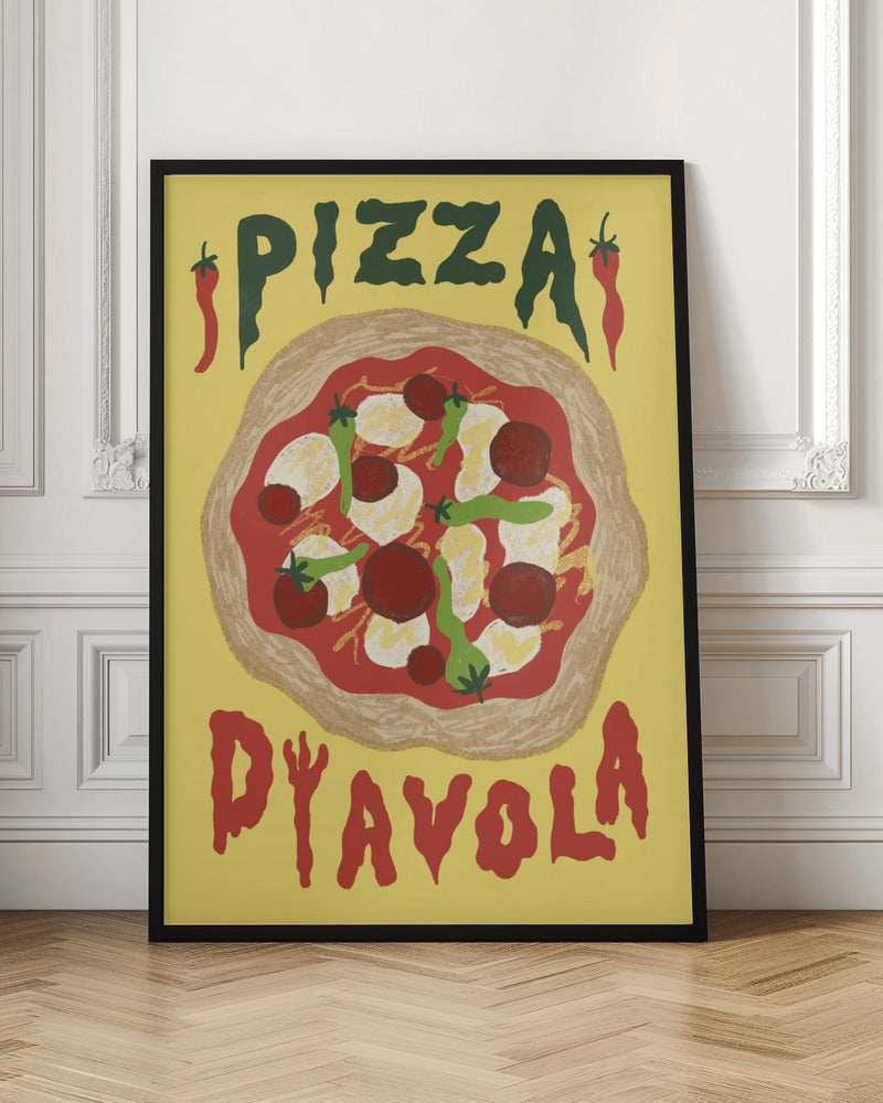 Pizza Diavola - Poster / Art Print