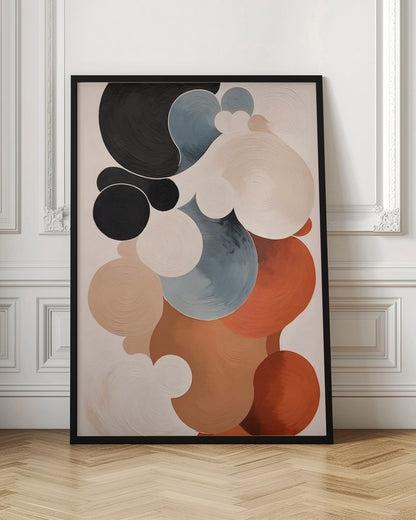 Abstract Clouds No 1 art print featuring soft, swirling colors resembling a cloudy sky. Poster