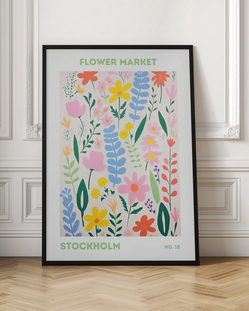 Flower Market Stockholm - Poster / Art Print