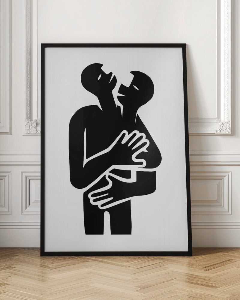 Abstract Hug No 2 - Poster / Art Print