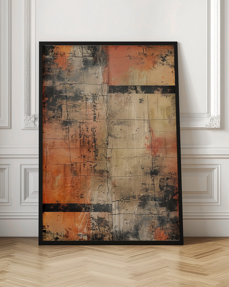 Abstract Cracks No 1 - Poster / Art Print