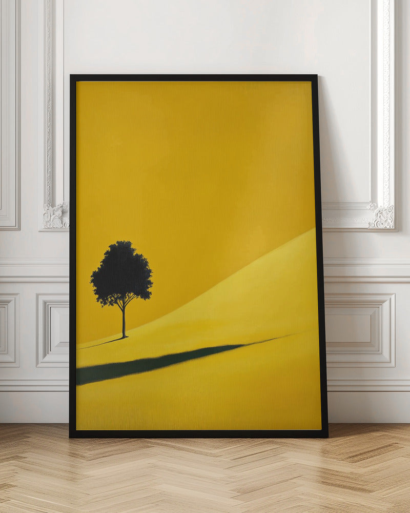 Yellow Field Tree - Poster / Art Print