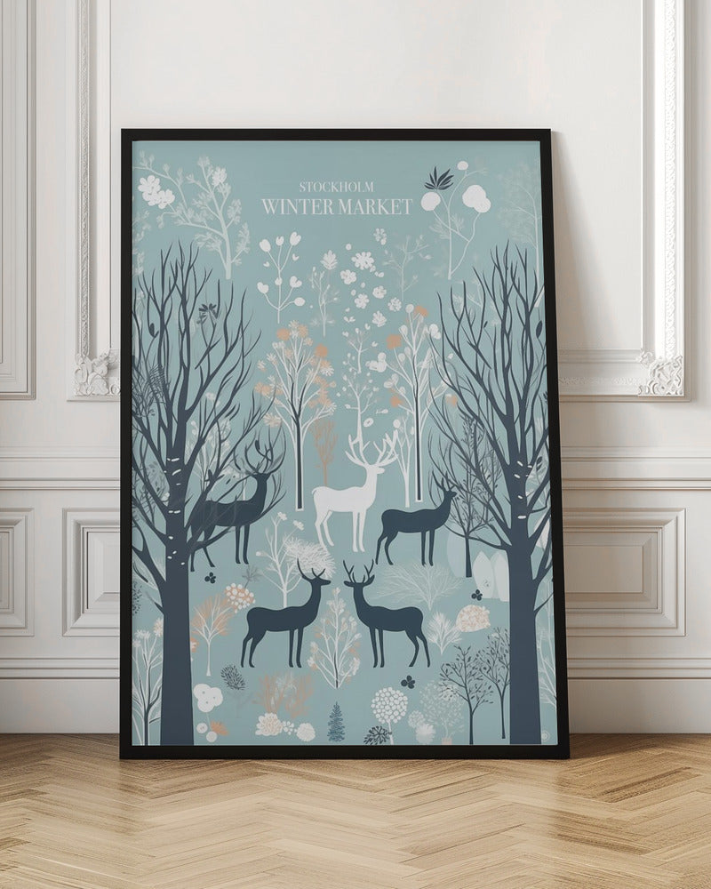 Stockholm Winter Market - Poster / Art Print