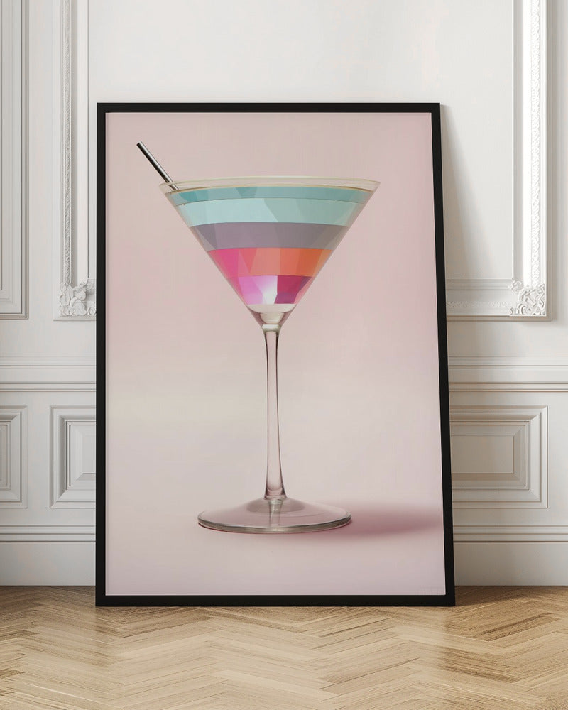 Striped Martini - Poster / Art Print