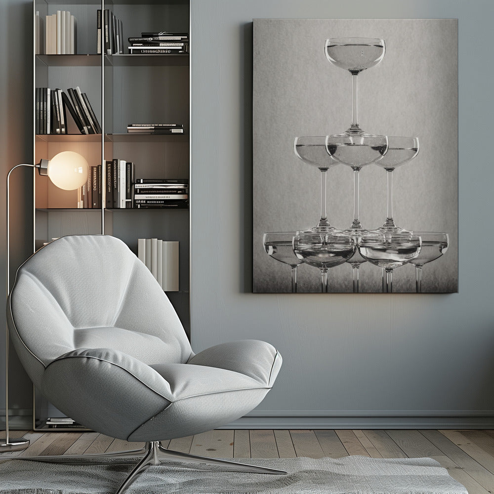 Champagne tower_9 - Poster / Art Print