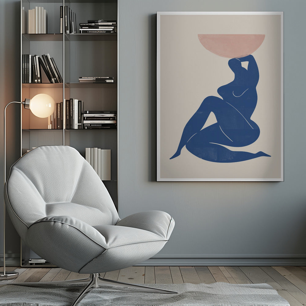 Vase and Woman - Poster / Art Print