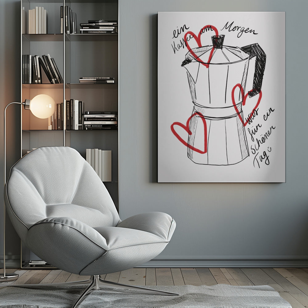 Kaffee am Morgen - Poster / Art Print