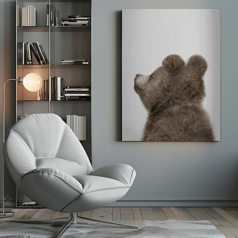 Peekaboo Baby Bear Back - Poster / Art Print