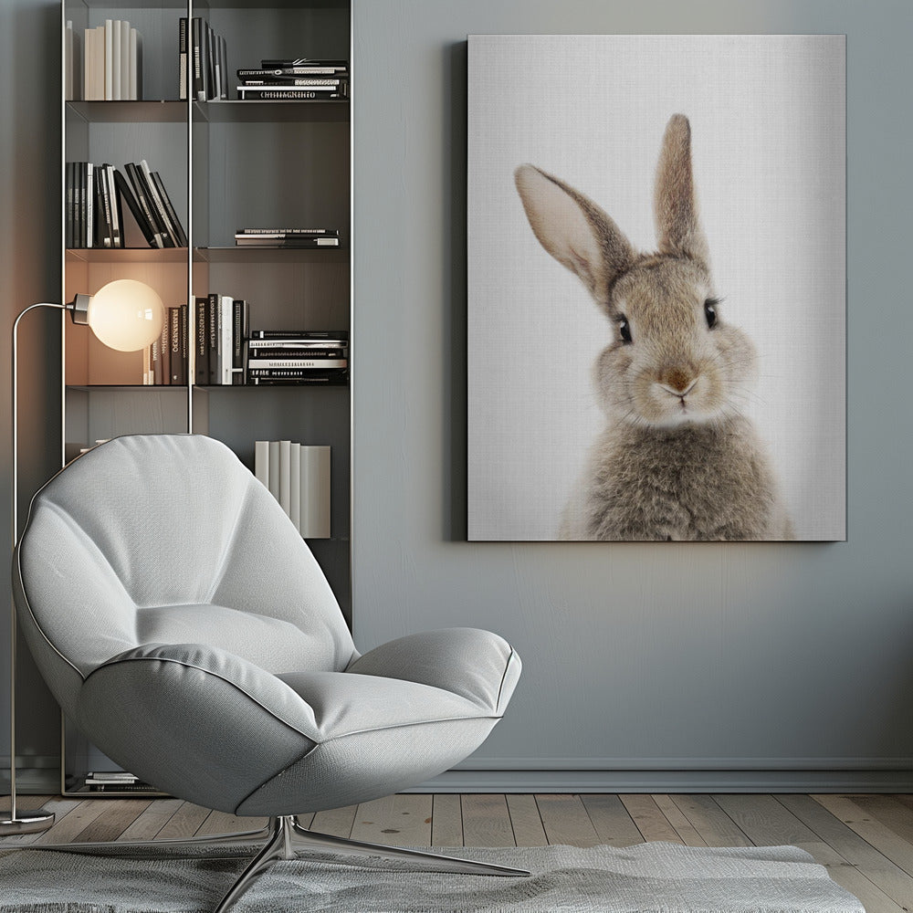 Peekaboo Bunny - Poster / Art Print