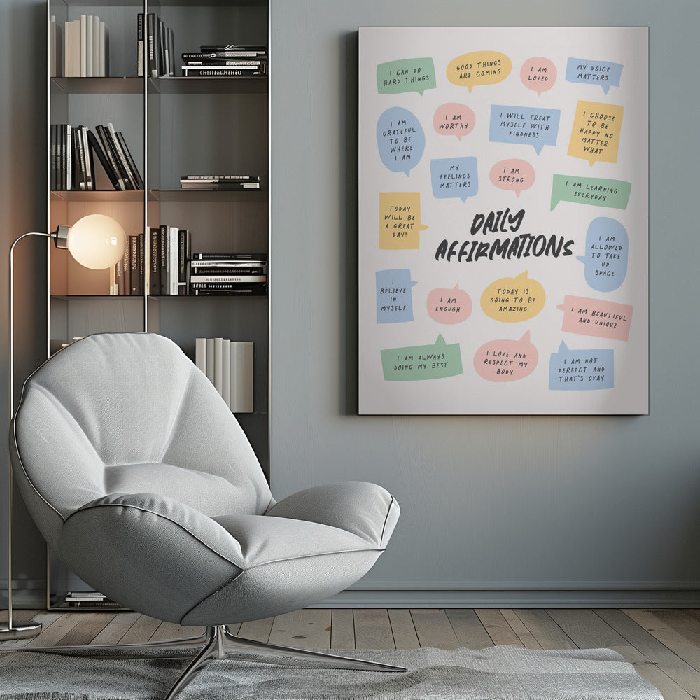 Daily Affirmations - Poster / Art Print