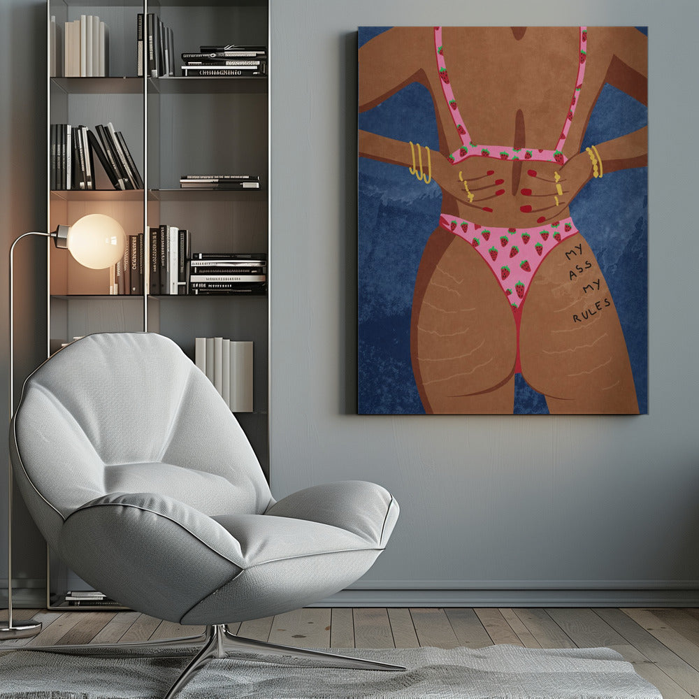 My ass my rules - Poster / Art Print