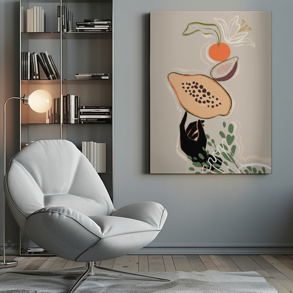 Balancing Fruits - Poster / Art Print