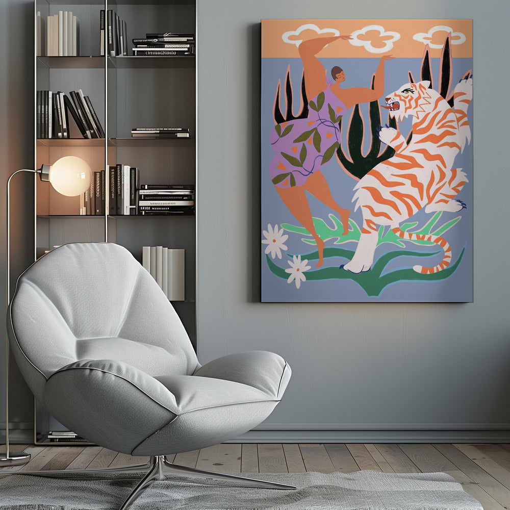 Hello Tiger - Poster / Art Print